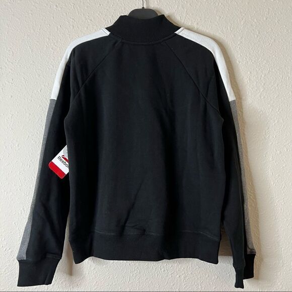Reebok Half Zip Turtleneck Fleece Sweatshirt - Picture 7 of 8